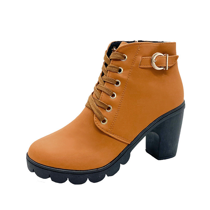 ✨2025 Neuheit für diesen Herbst:Damenstiefel mit klobigem Absatz