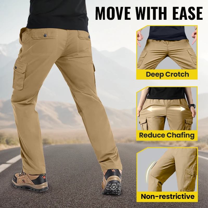 👖 JETZT 50 % RABATT! 🏃 Herren-Cargohose mit mehreren Taschen – atmungsaktives Material und moderner Schnitt für Outdoor- oder Stadtaktivitäten 🏙️📦