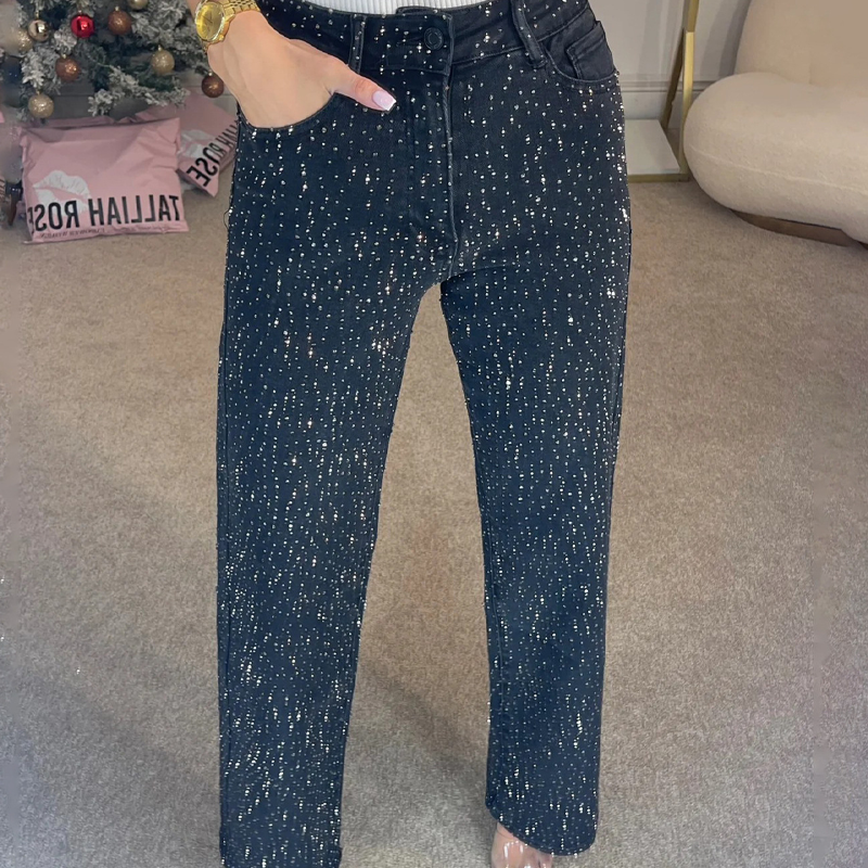 💖Black-Friday-Mega-Angebot – 55 % Rabatt!💖Gerade Jeans mit Zubehör🔥Kostenloser Versand