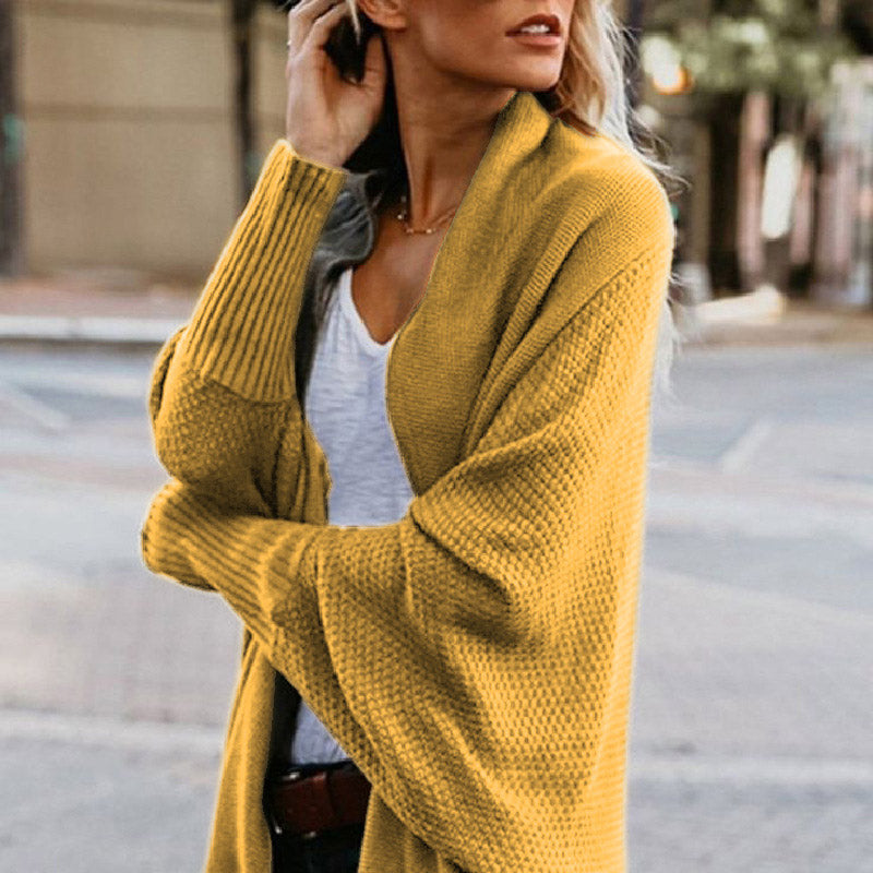 Langärmelige Strickjacke