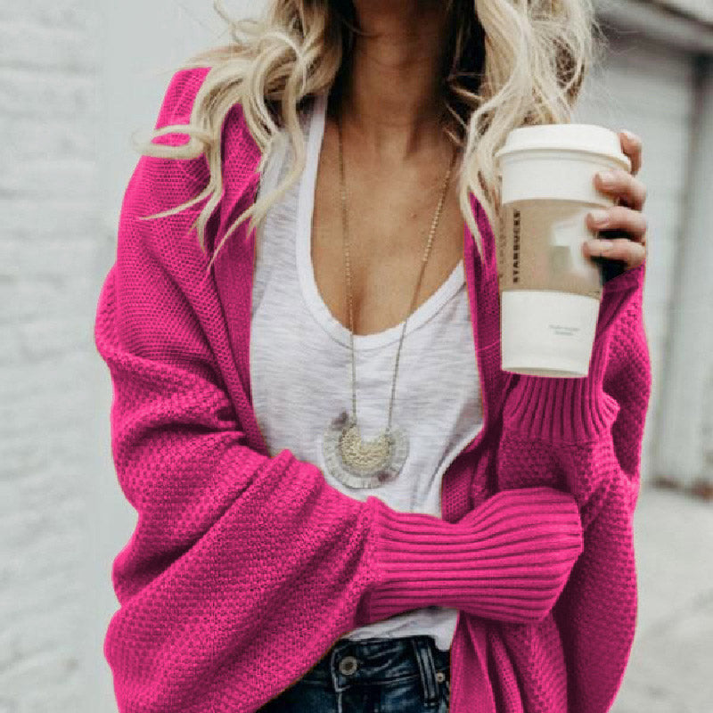 Langärmelige Strickjacke