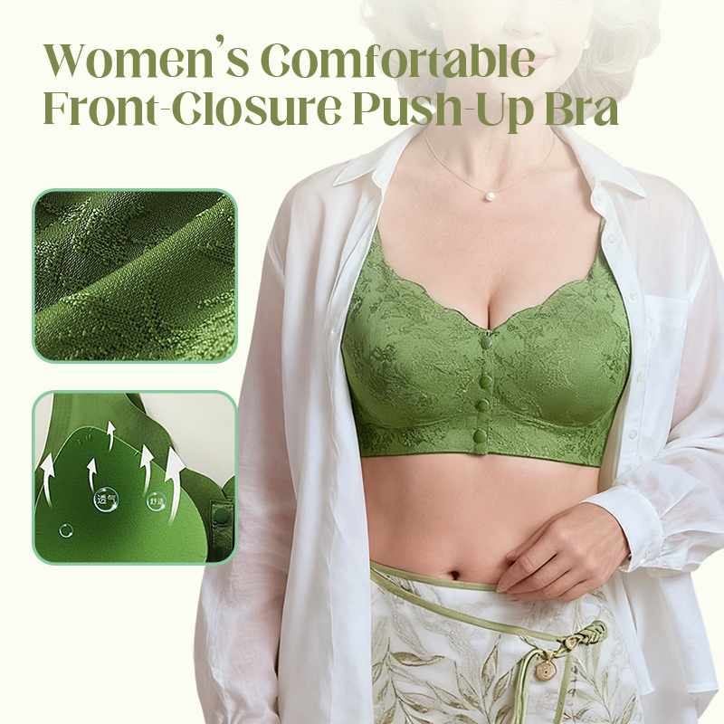 👙 50% RABATT JETZT! ✨ Bequemer BH ohne Bügel mit Vorderverschluss - Weiche Stütze & Nahtloses Design für einen Unsichtbaren Tragekomfort 🌸💫