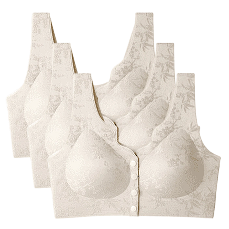👙 50% RABATT JETZT! ✨ Bequemer BH ohne Bügel mit Vorderverschluss - Weiche Stütze & Nahtloses Design für einen Unsichtbaren Tragekomfort 🌸💫
