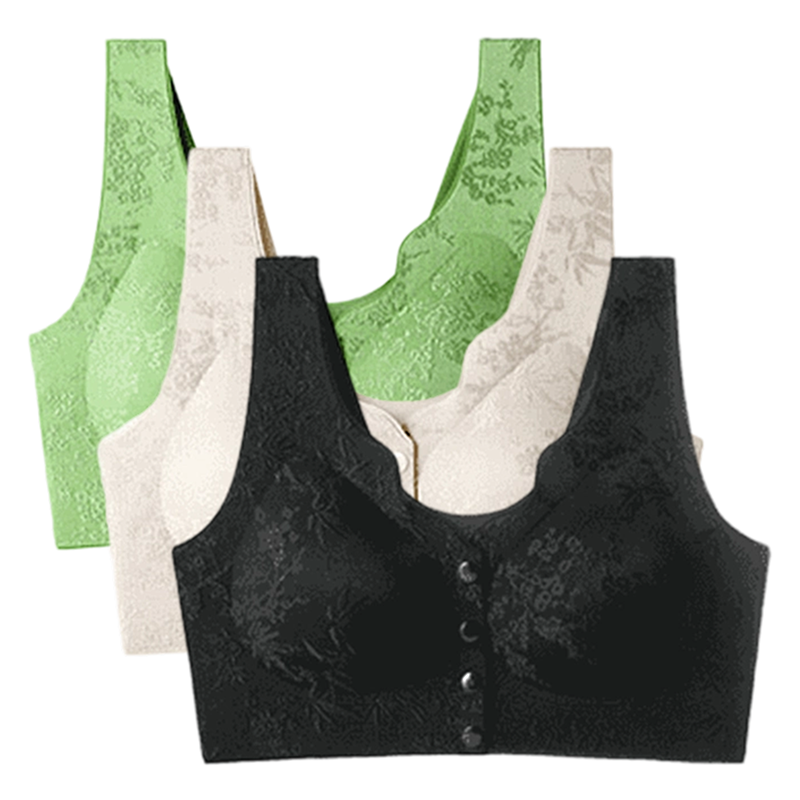 👙 50% RABATT JETZT! ✨ Bequemer BH ohne Bügel mit Vorderverschluss - Weiche Stütze & Nahtloses Design für einen Unsichtbaren Tragekomfort 🌸💫