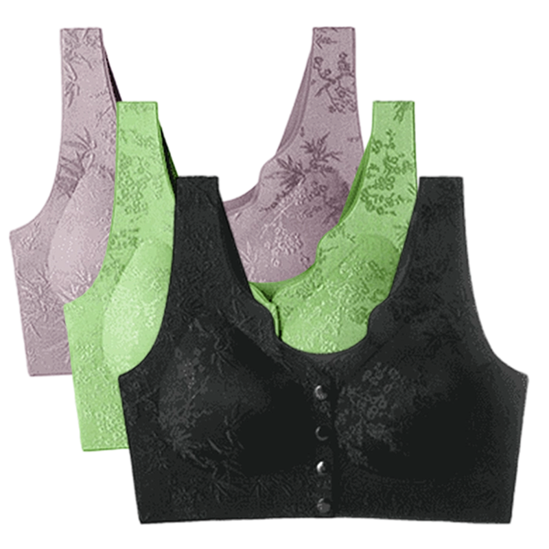 👙 50% RABATT JETZT! ✨ Bequemer BH ohne Bügel mit Vorderverschluss - Weiche Stütze & Nahtloses Design für einen Unsichtbaren Tragekomfort 🌸💫