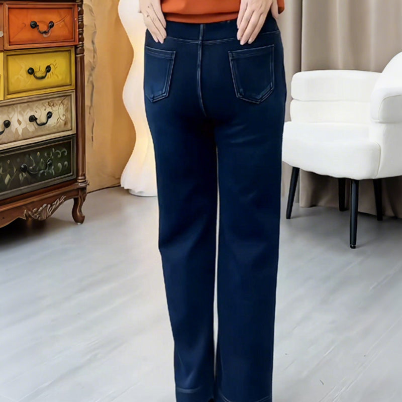 🔥Black-Friday-Mega-Angebot – 50 % Rabatt!🔥Damen Freizeitmode Straight-Leg Hosen