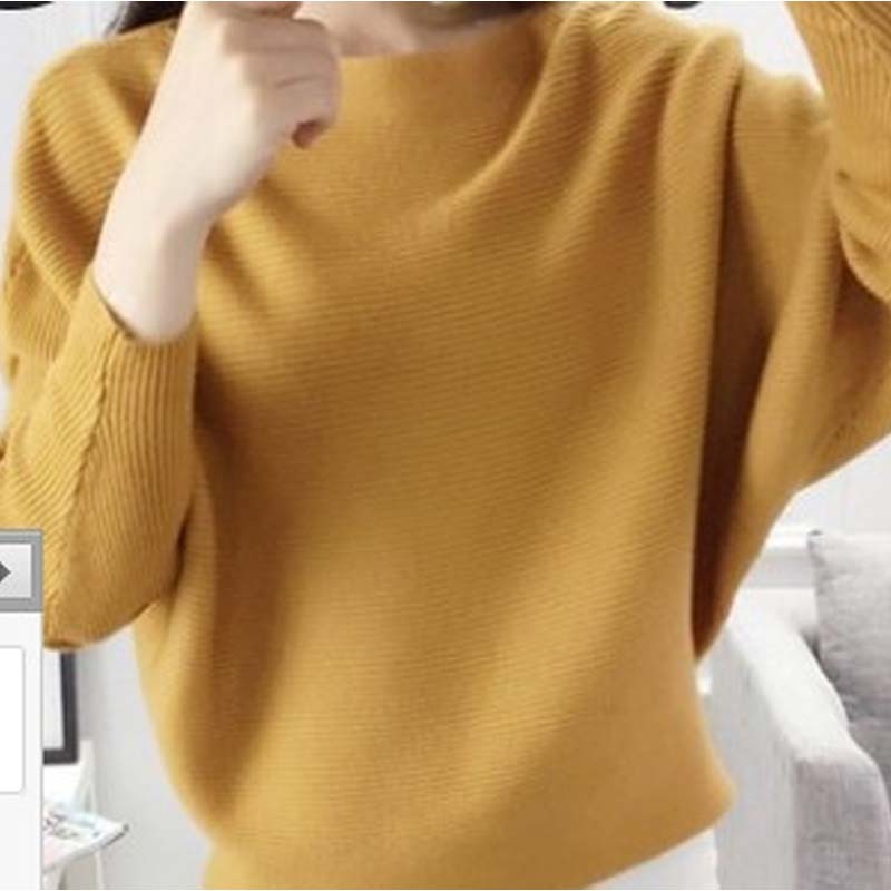 🔥Black-Friday-Mega-Angebot – 50 % Rabatt!🔥Damenbootsausschnitt mit Dolman-Ärmeln und Rippstrick-Gestrick Pullover