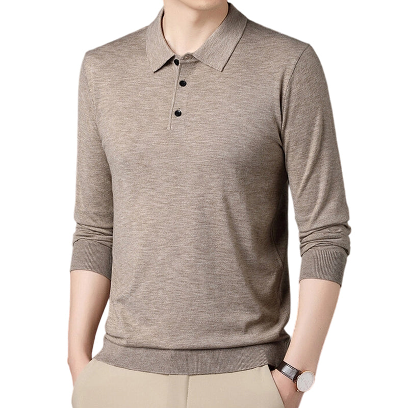 🔥Black-Friday-Mega-Angebot – 50 % Rabatt!🔥Herren Freizeit-Langarmshirt mit Kragen