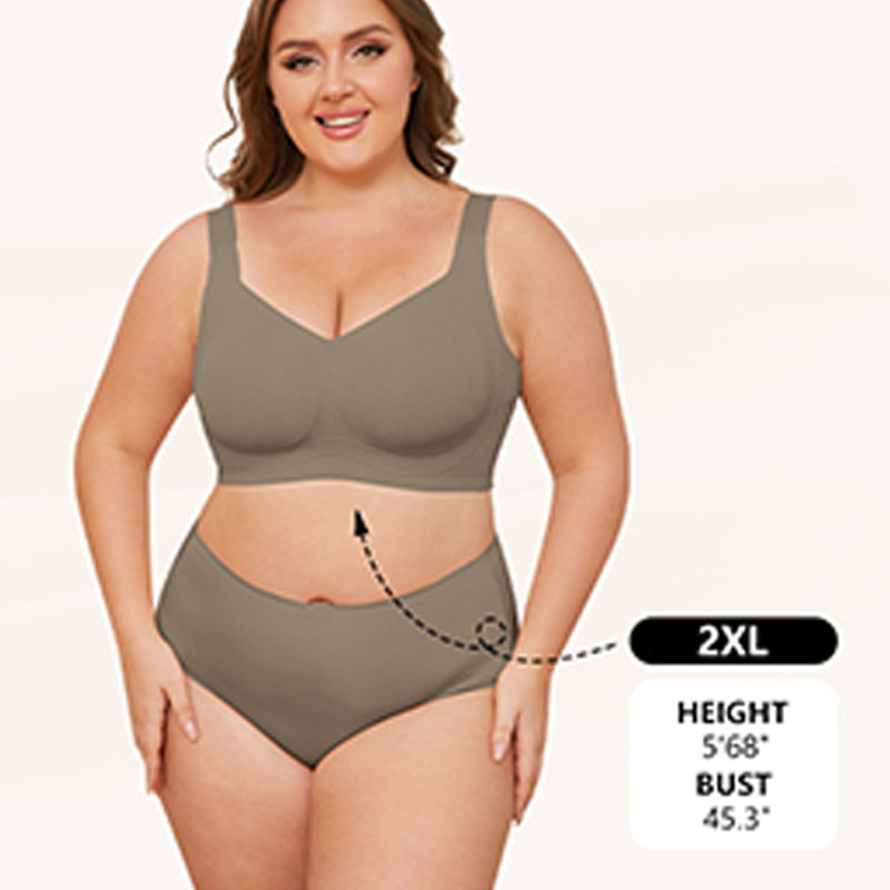 💖 💖Zeitlich begrenztes Angebot – 50 % Rabatt💥💥Damen nahtloses Vollcoverage-BH ohne Bügel