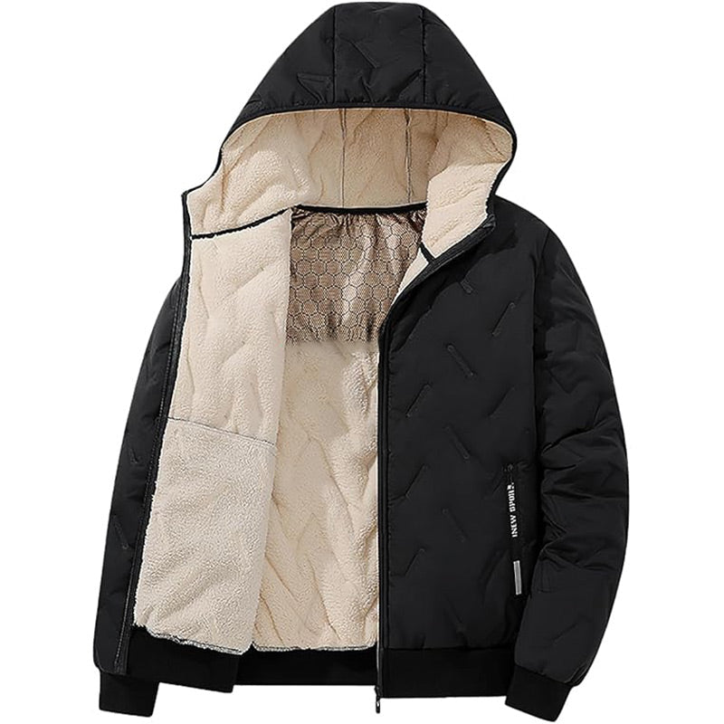 🔥Black-Friday-Mega-Angebot – 50 % Rabatt!🔥Herren Winter warmer Reißverschluss-Kapuzenmantel