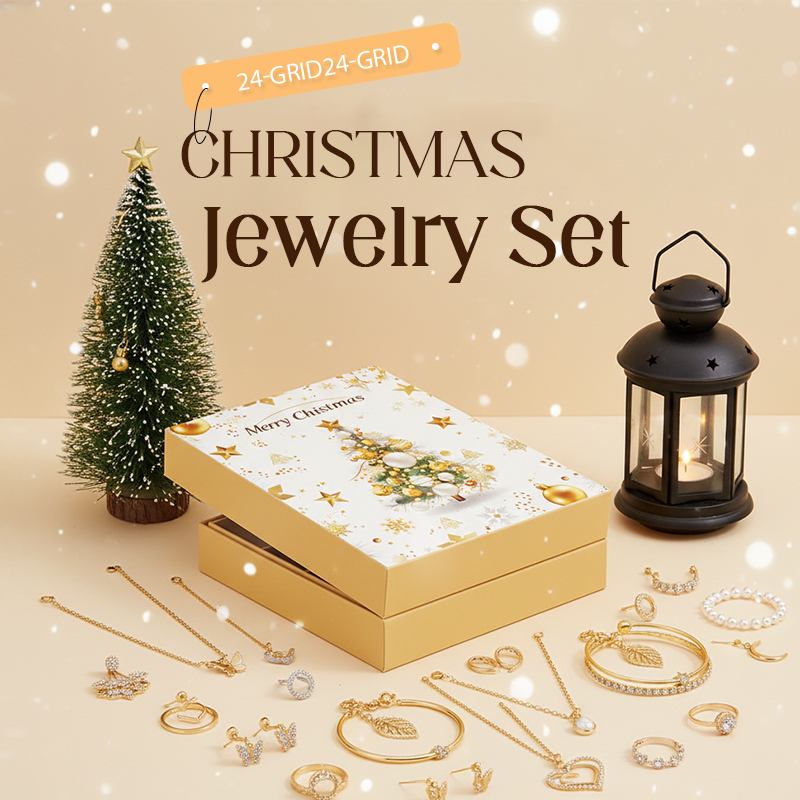 💖Black-Friday-Mega-Angebot – 50 % Rabatt!💖24-teiliger Weihnachts-Countdown-Kalender mit feinem Schmuck