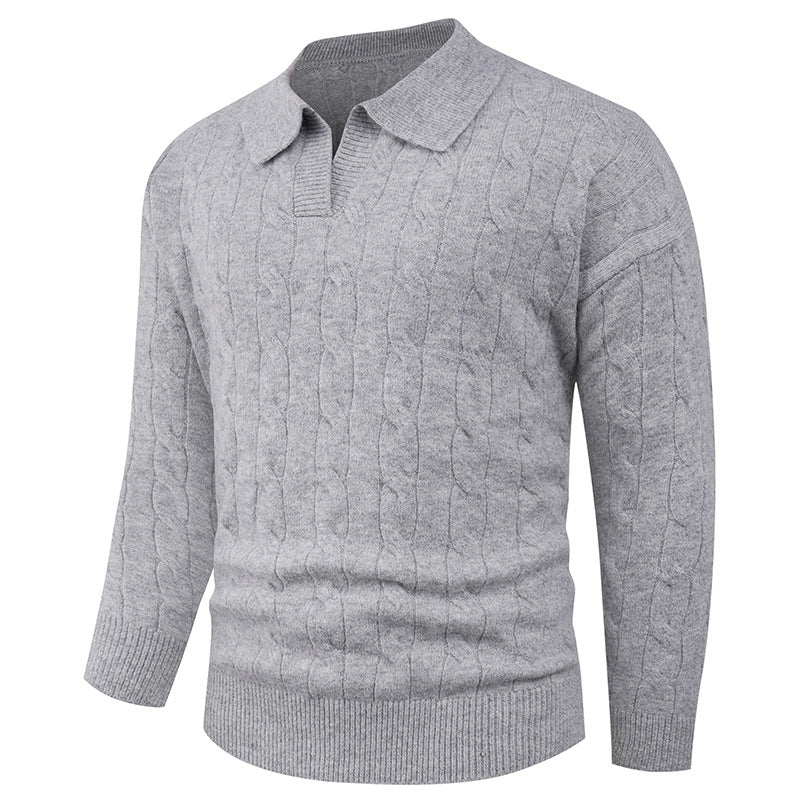 🔥Black-Friday-Mega-Angebot – 50 % Rabatt!🔥Herren Strickjacke mit Casual-Revers