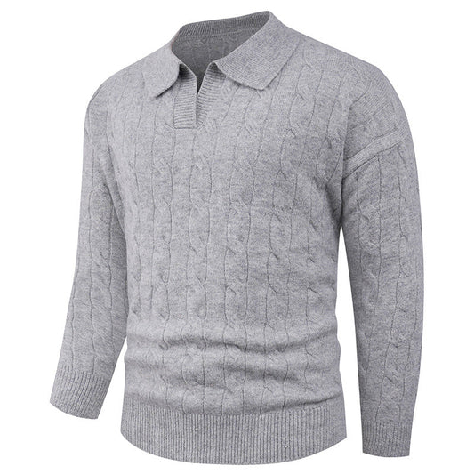 🔥Black-Friday-Mega-Angebot – 50 % Rabatt!🔥Herren Strickjacke mit Casual-Revers