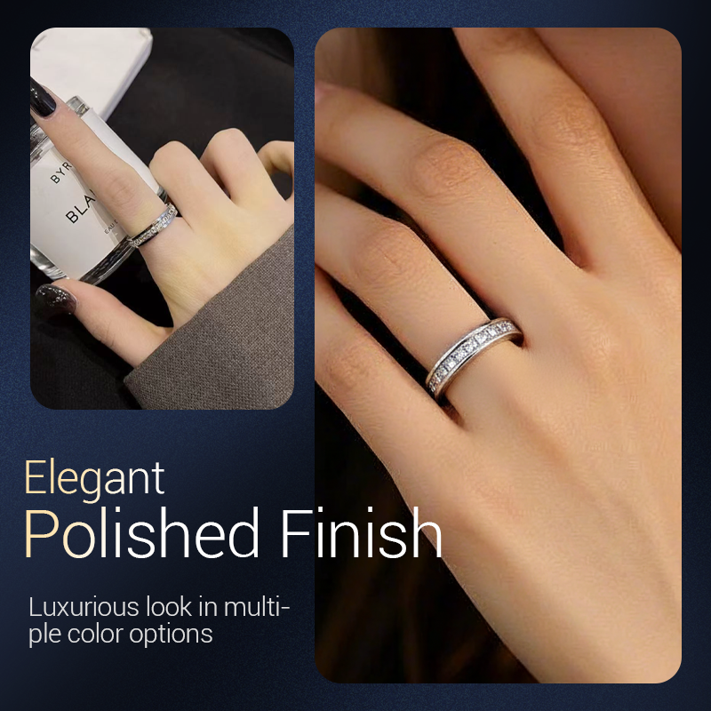 🎊Fröhliches Neujahr! 50% auf alles ⏰💖Drehbarer Spinner-Ring aus Titanstahl mit Zirkonia