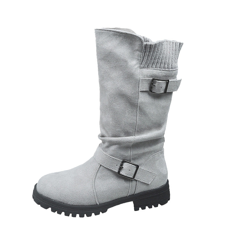 💖Black-Friday-Mega-Angebot – 50 % Rabatt!💖Damen Slouchy Boots bis zur mittleren Wade
