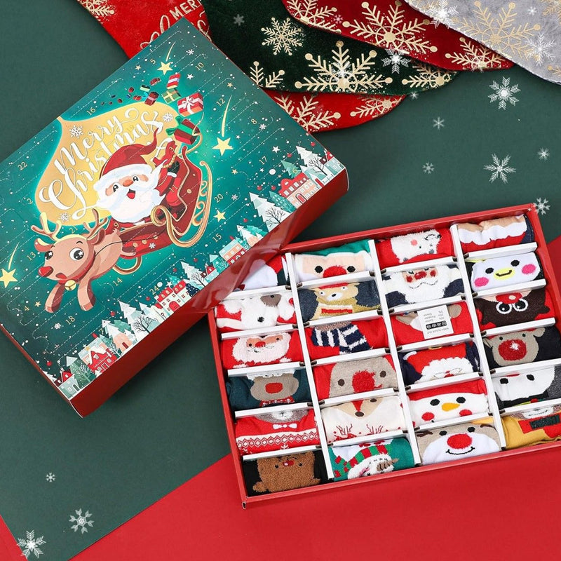 💖Black-Friday-Mega-Angebot – 50 % Rabatt!💖Weihnachtssocken-Adventskalender