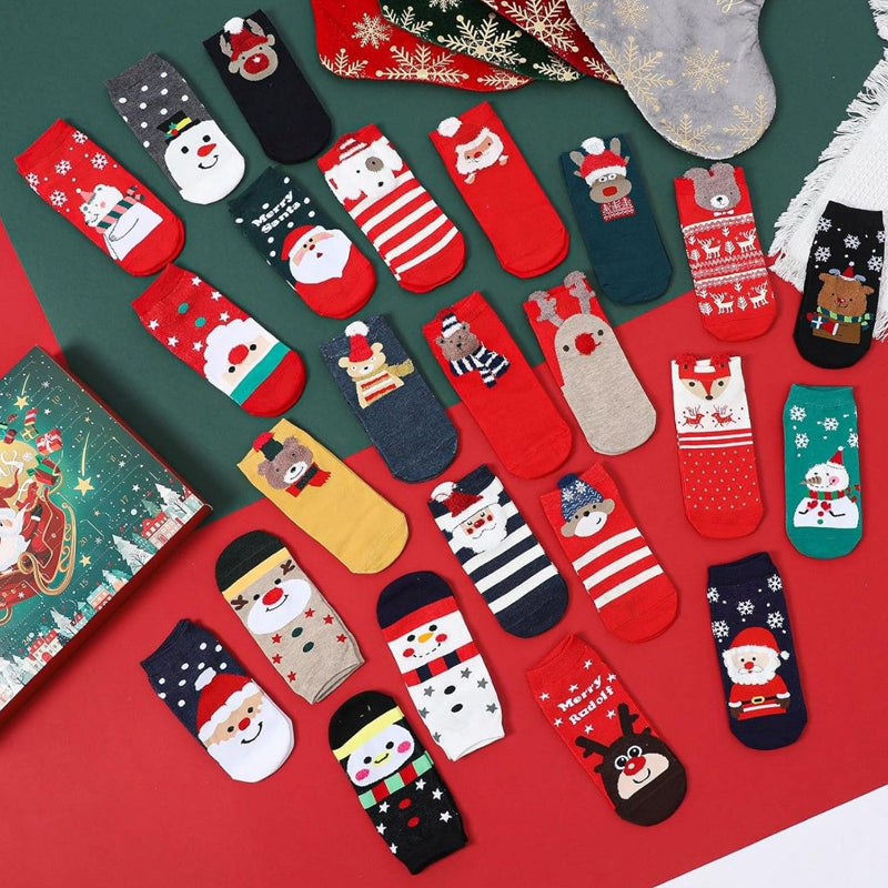 💖Black-Friday-Mega-Angebot – 50 % Rabatt!💖Weihnachtssocken-Adventskalender