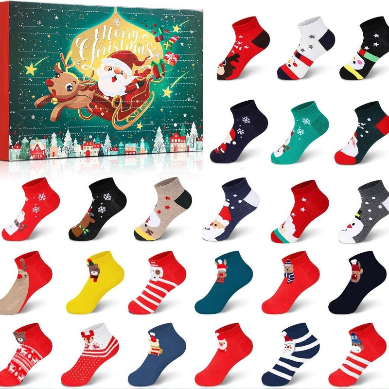 💖Black-Friday-Mega-Angebot – 50 % Rabatt!💖Weihnachtssocken-Adventskalender