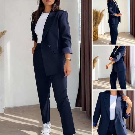 ⌛ Nur noch 3 Tage – 50 % auf alles! ⏰Damen-Zweiteiler: Klassischer Blazer & Hose🚀Versandkostenfrei