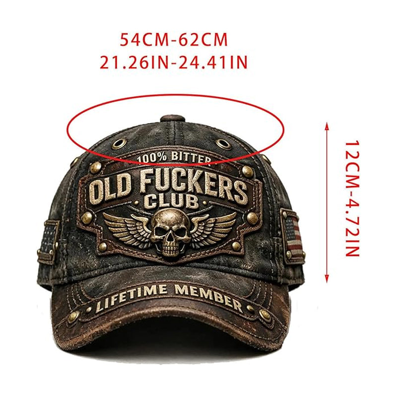 Old Fuckers Club Vintage bestickte Kappe