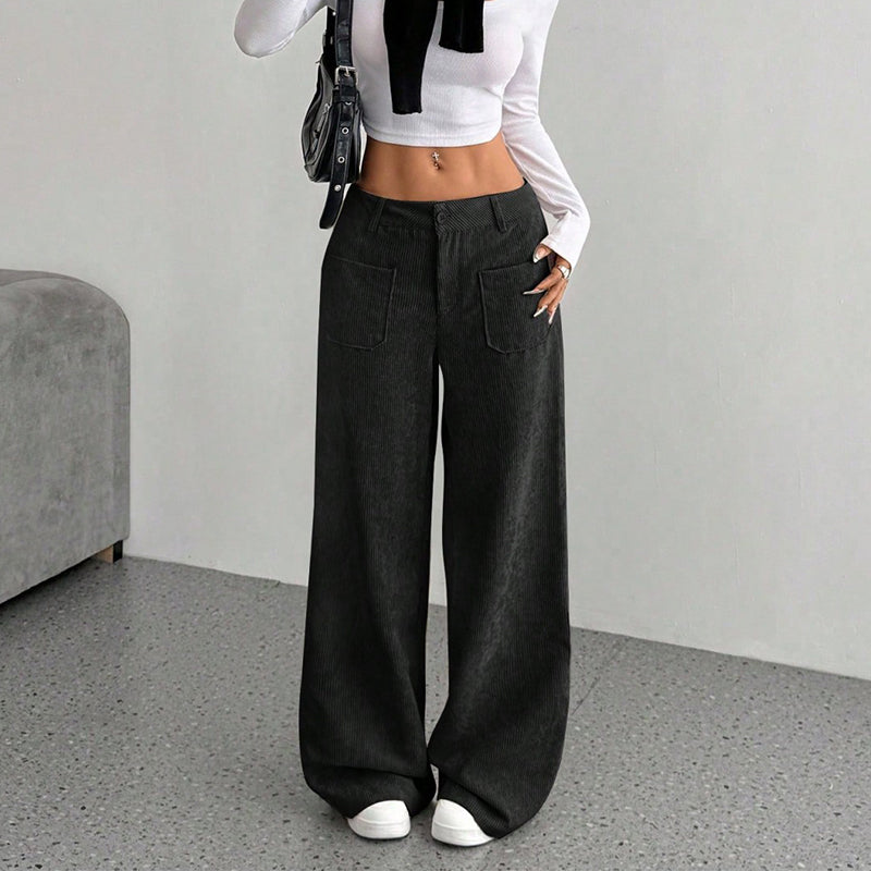 🔥50% RABATT🔥 Damen-Freizeithose – Lockerer Schnitt und hoher Bund für maximalen Komfort und Stil 👖✨