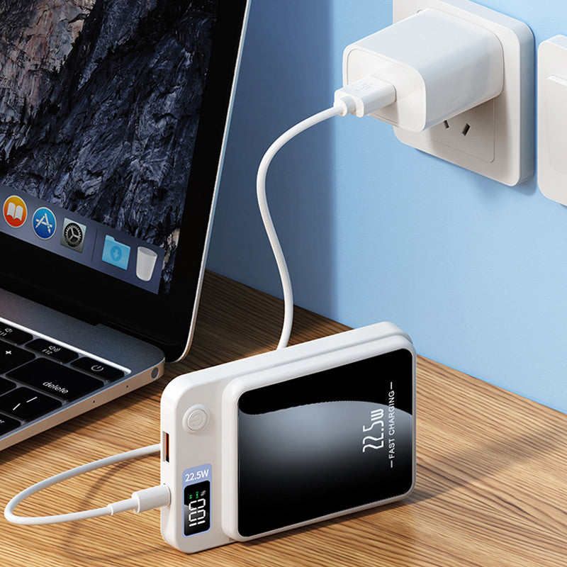 22,5 W ultradünne Schnelllade-Powerbank mit 20.000 mAh Kapazität