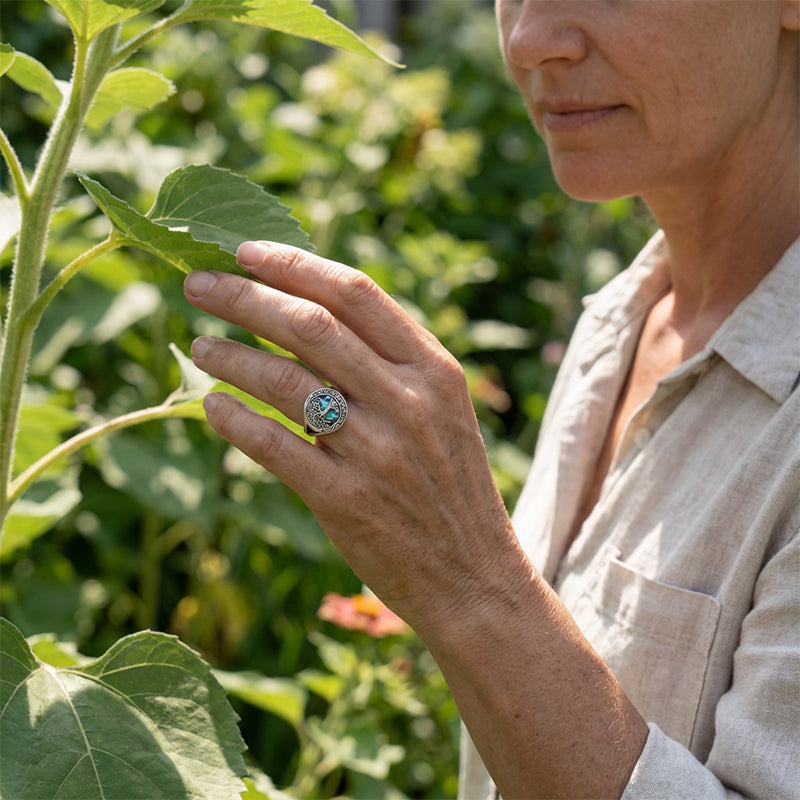 Baum des Lebens Ring – Minimalistisches Design mit natürlichem Charme 🌿💍
