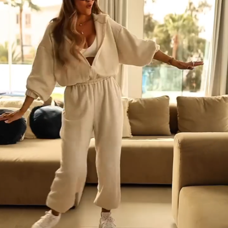 🌟 Bequemer Casual Jumpsuit mit Kapuze für Freizeit & Zuhause