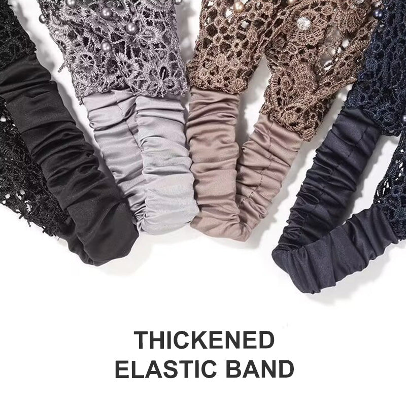 Damen Haarband mit Perlen & Strass – Breites Stirnband für Alltag💎✨