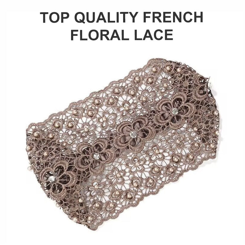 Damen Haarband mit Perlen & Strass – Breites Stirnband für Alltag💎✨