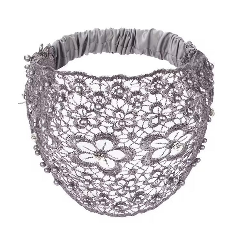 Damen Haarband mit Perlen & Strass – Breites Stirnband für Alltag💎✨