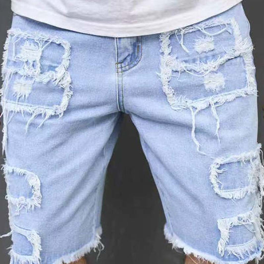 Pantalones cortos vaqueros rotos